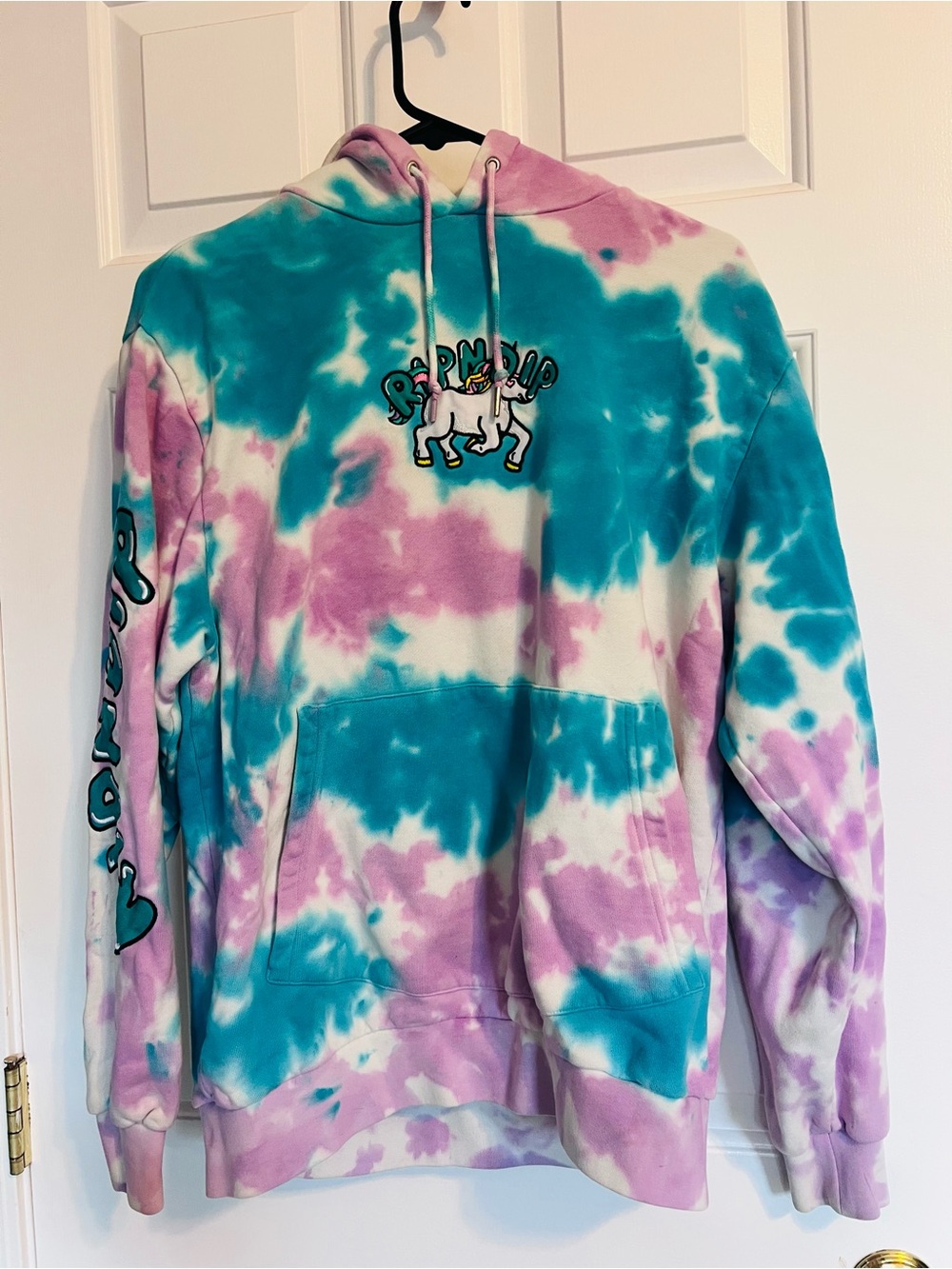 RIPNDIP tie dye unicorn hoodie